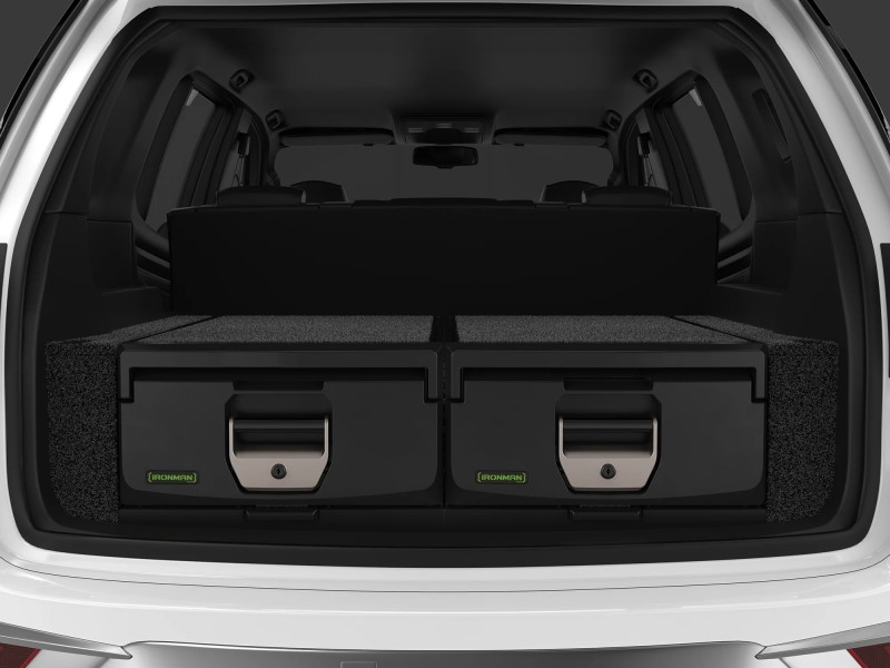 4x4 aluminium roller drawer system full height fixed