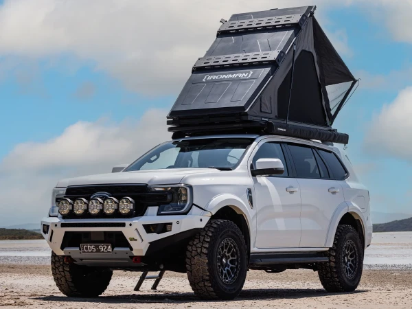 Orion 1200 Lightweight Hardshell Rooftop Tent Front 45