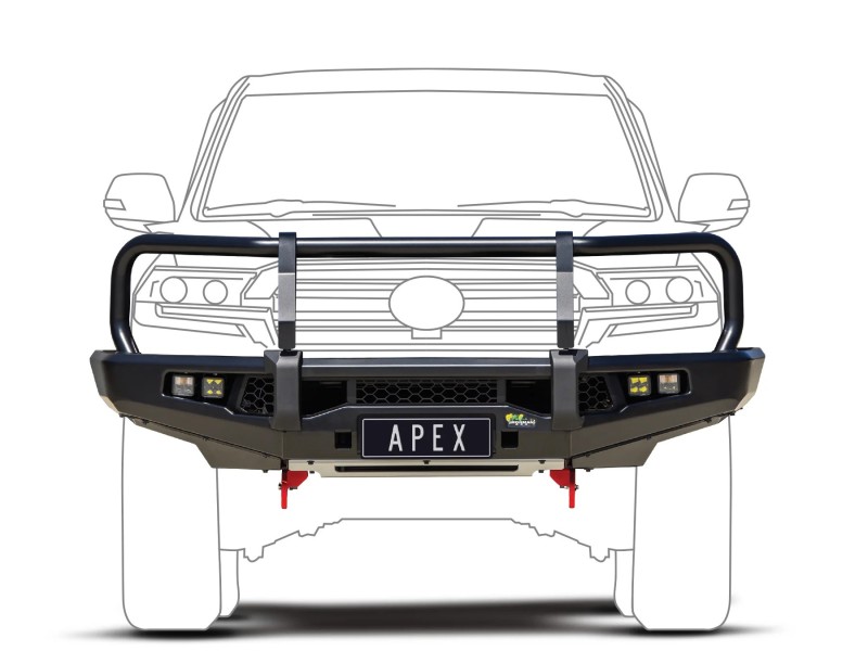 Toyota LandCruiser 200 Series 2015 2022 APEX Bull Bar IRONMAN 4X4