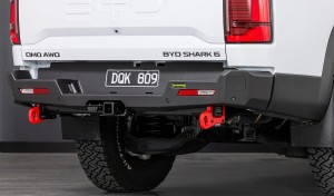 ironman 4x4 rear protection tow bar for byd shark 6 side view