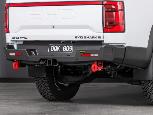 ironman 4x4 rear protection tow bar for byd shark 6 side view