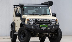 suzuki jimny alloy bull bar front view Done